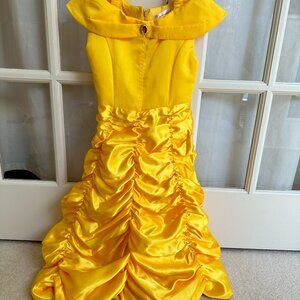 Used Halloween Disney Princess Belle Costume Dress 8~9T Beauty and the Beast